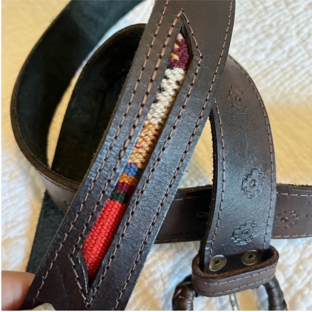SOUTHWESTERN WESTERN BOHEMIAN Leather belt Large